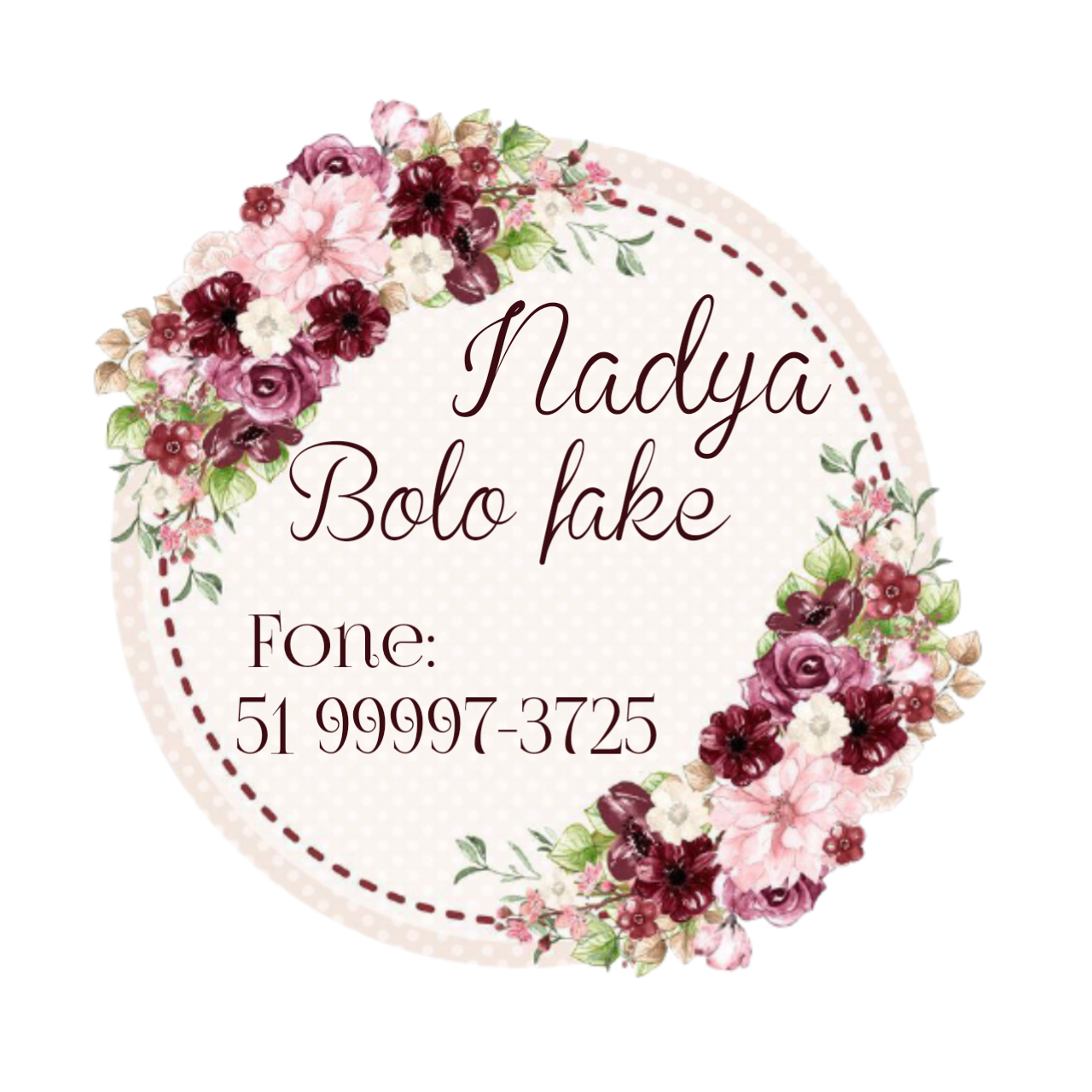 Logo Oficial Nadia Bolos Cenográficos